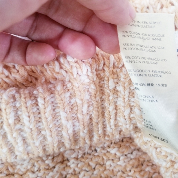 🌸‎ NEW Free People | Peach Knit VNeck Sweater , small - Picture 6 of 11